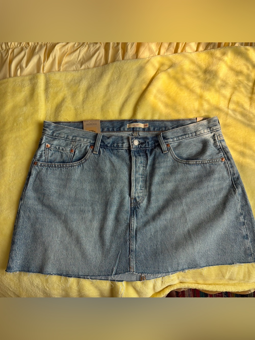 Levi's Light Blue Denim Mini Skirt